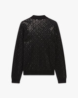 Hotfix Monogram Merino Long Sleeve Polo Shirt