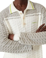 Tennis Boucle Long Sleeve Polo Shirt