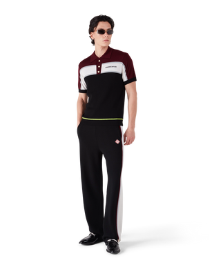 Stripe Merino Knit Polo
