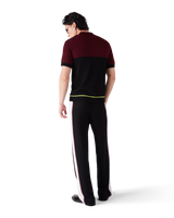 Stripe Merino Knit Polo