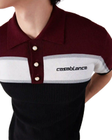 Stripe Merino Knit Polo