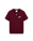 Burgundy Jacquard Short Sleeve Polo Shirt