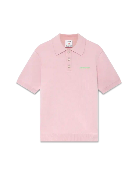 Double Face Short Sleeve Polo Shirt – Casablanca