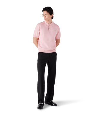 Double Face Short Sleeve Polo Shirt