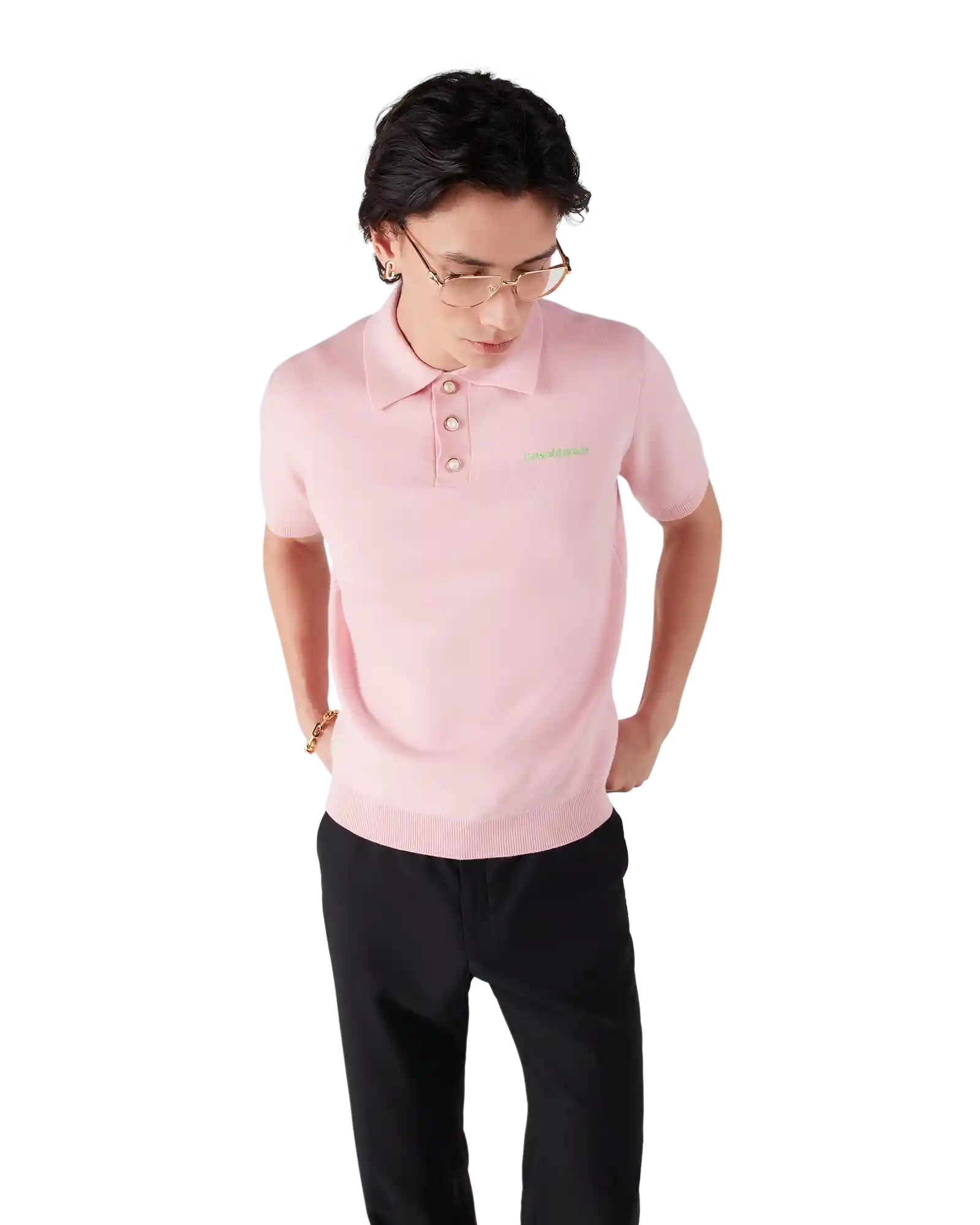 Double Face Short Sleeve Polo Shirt