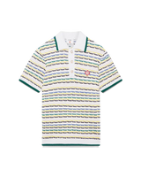 Tuck Stitch Short Sleeve Polo Shirt