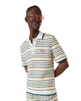 Tuck Stitch Short Sleeve Polo Shirt