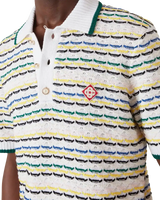 Tuck Stitch Short Sleeve Polo Shirt