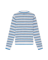 Tuck Stitch Long Sleeve Polo Shirt