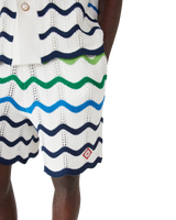 Gradient Stripe Short Sleeve Polo Shirt