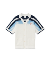 Chemise de tennis à manches courtes en crochet de coton