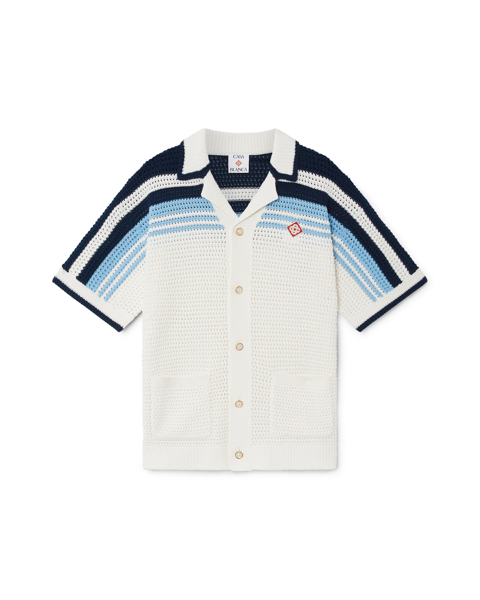 Tennis Cotton Crochet Short Sleeve Shirt