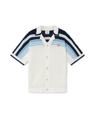 Tennis Cotton Crochet Short Sleeve Shirt