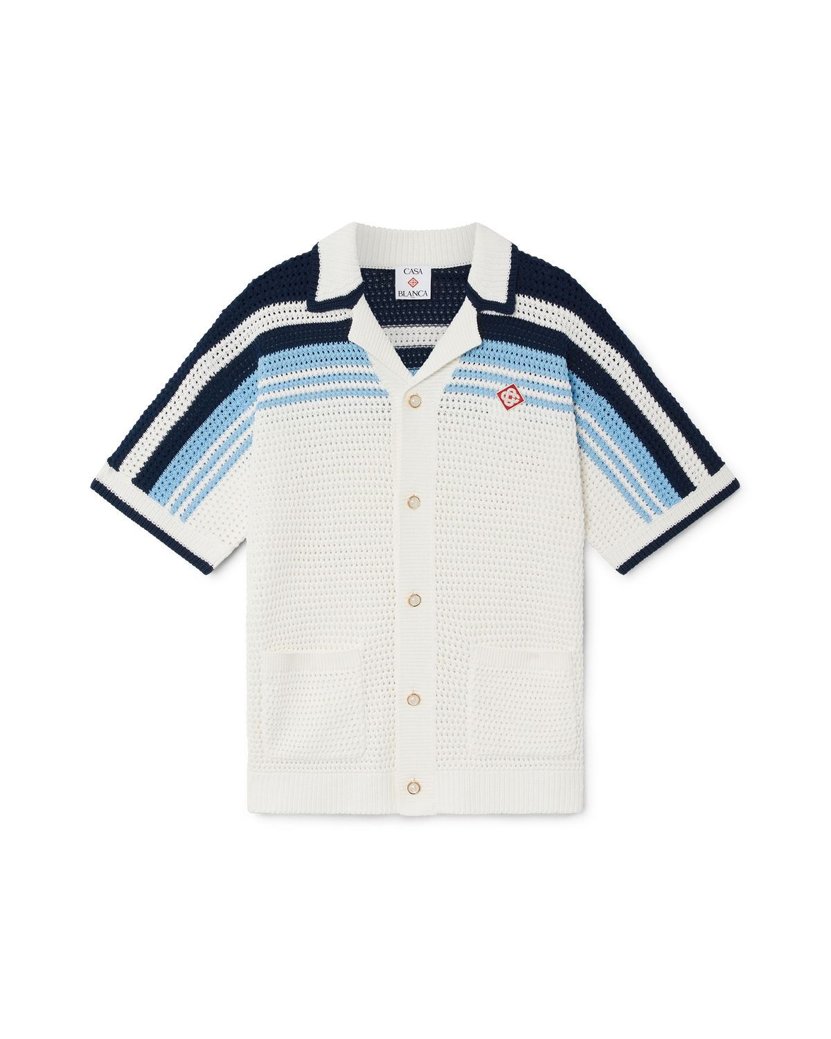 Tennis Cotton Crochet Short Sleeve Shirt