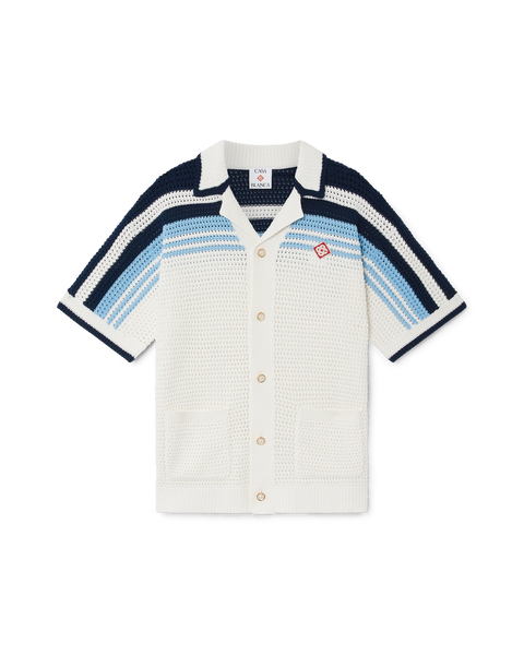 ミ*)様 casablancaニット Tennis Cotton Crochet Short Sleeve Shirt – Casablanca