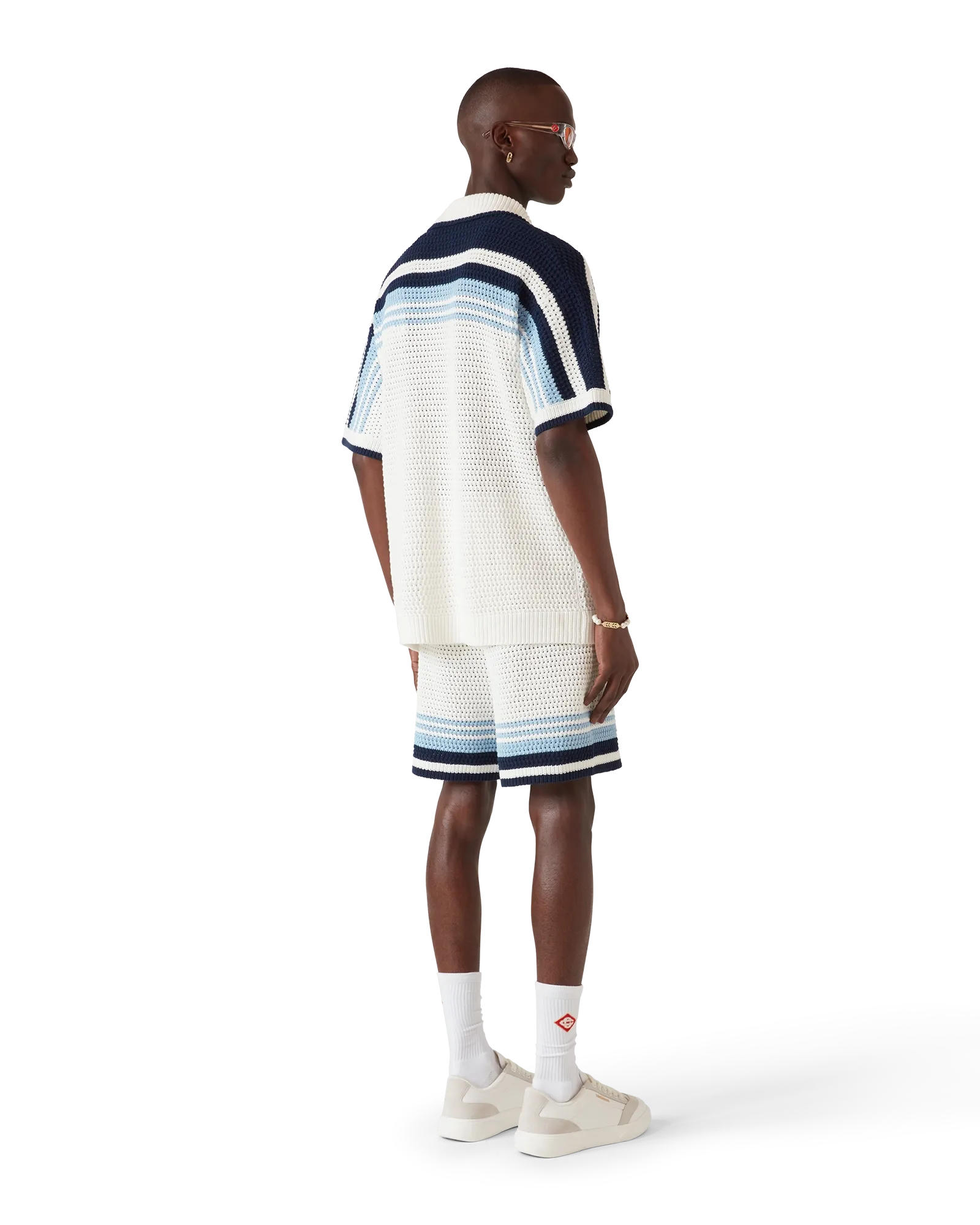 Tennis Cotton Crochet Short Sleeve Shirt