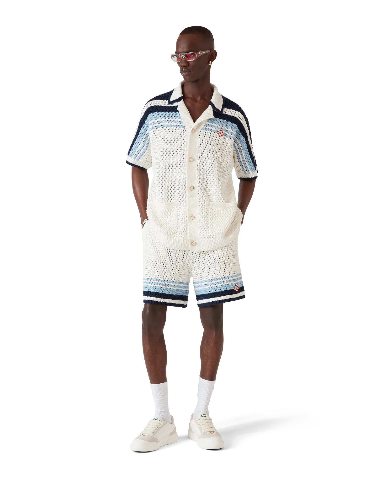 Tennis Cotton Crochet Shorts