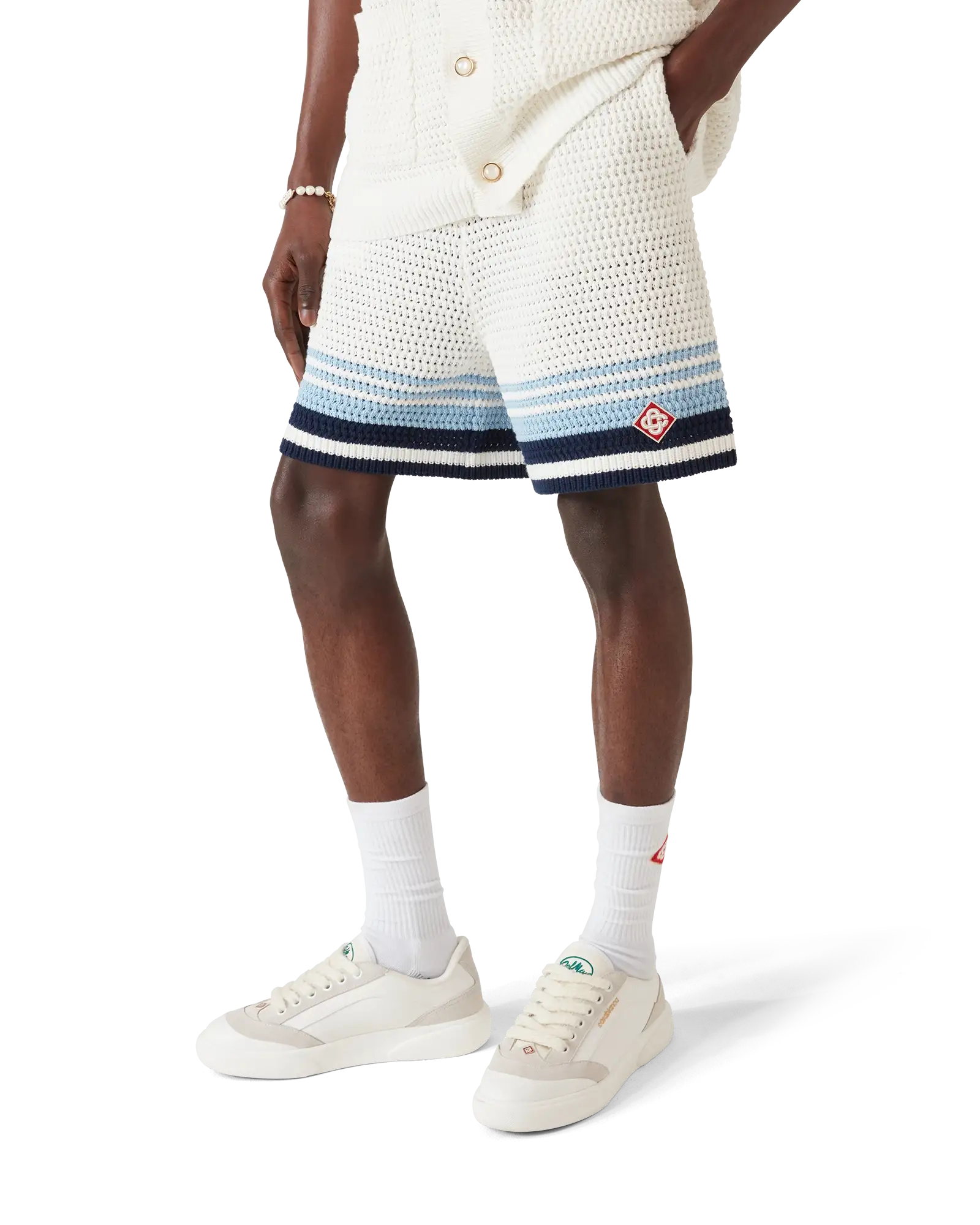 Tennis Cotton Crochet Shorts
