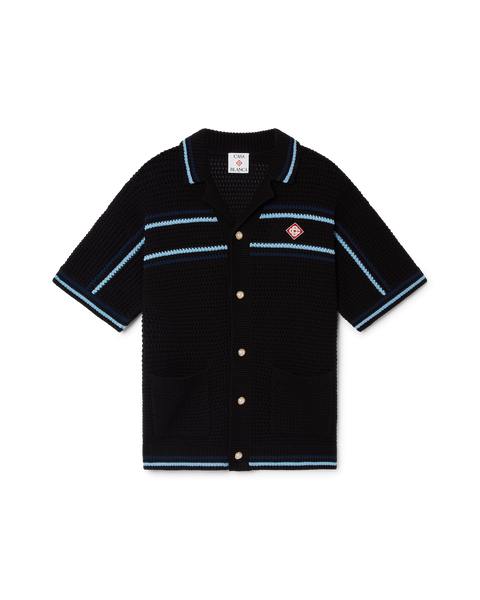 Tennis Cotton Crochet Short Sleeve Shirt – Casablanca