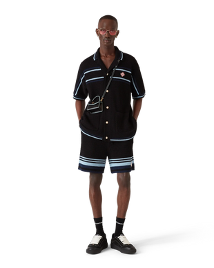 Tennis Cotton Crochet Short Sleeve Shirt