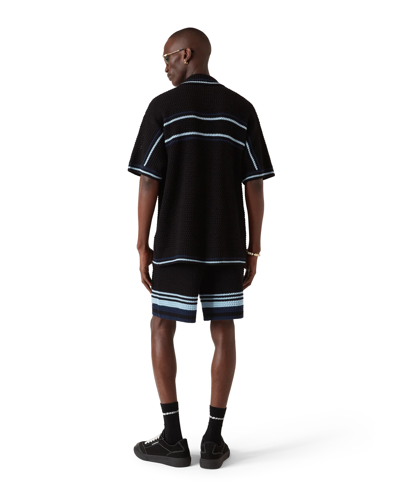 Tennis Cotton Crochet Short Sleeve Shirt