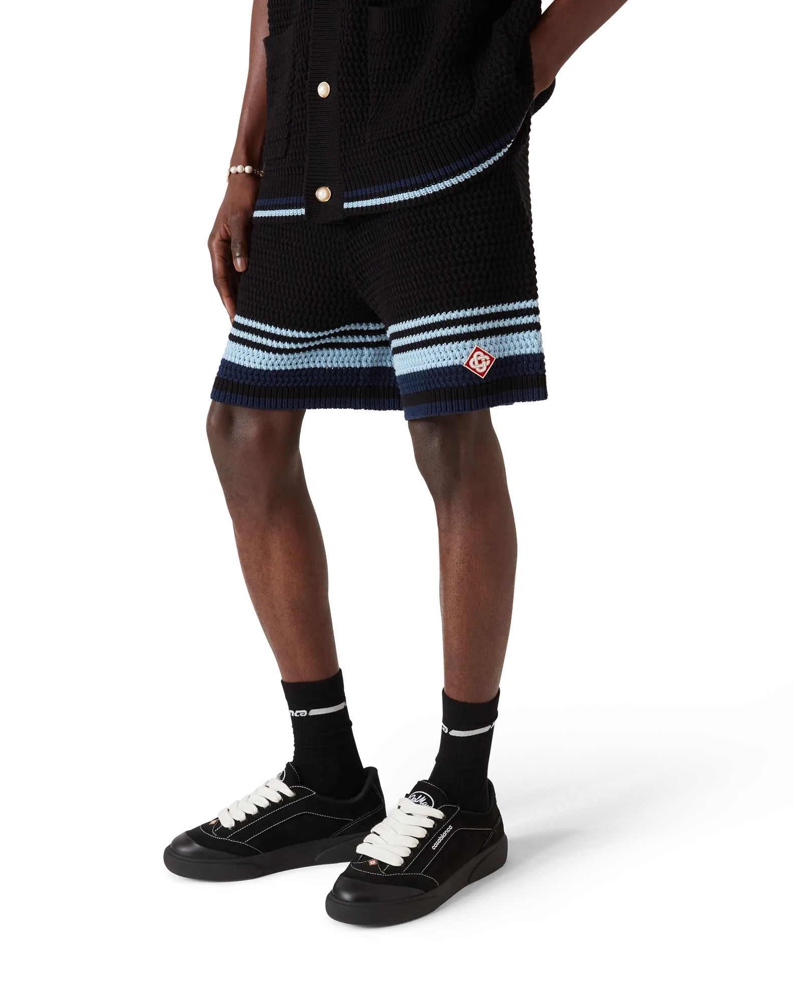 Tennis Cotton Crochet Shorts