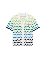 Wave Short Sleeve Knitted Shirt