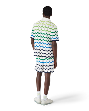 Wave Short Sleeve Knitted Shirt