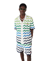 Wave Short Sleeve Knitted Shirt