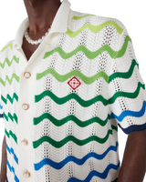 Wave Short Sleeve Knitted Shirt