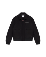 Black Wool Blouson