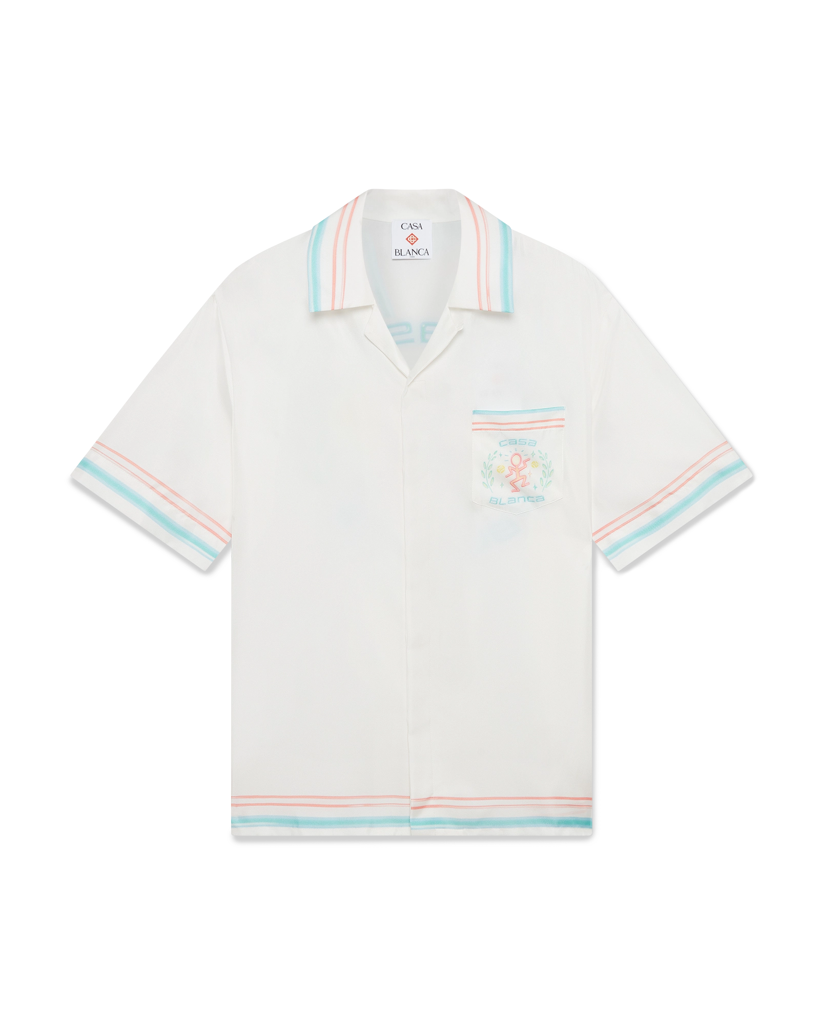 Dance Joy Short Sleeve Silk Shirt