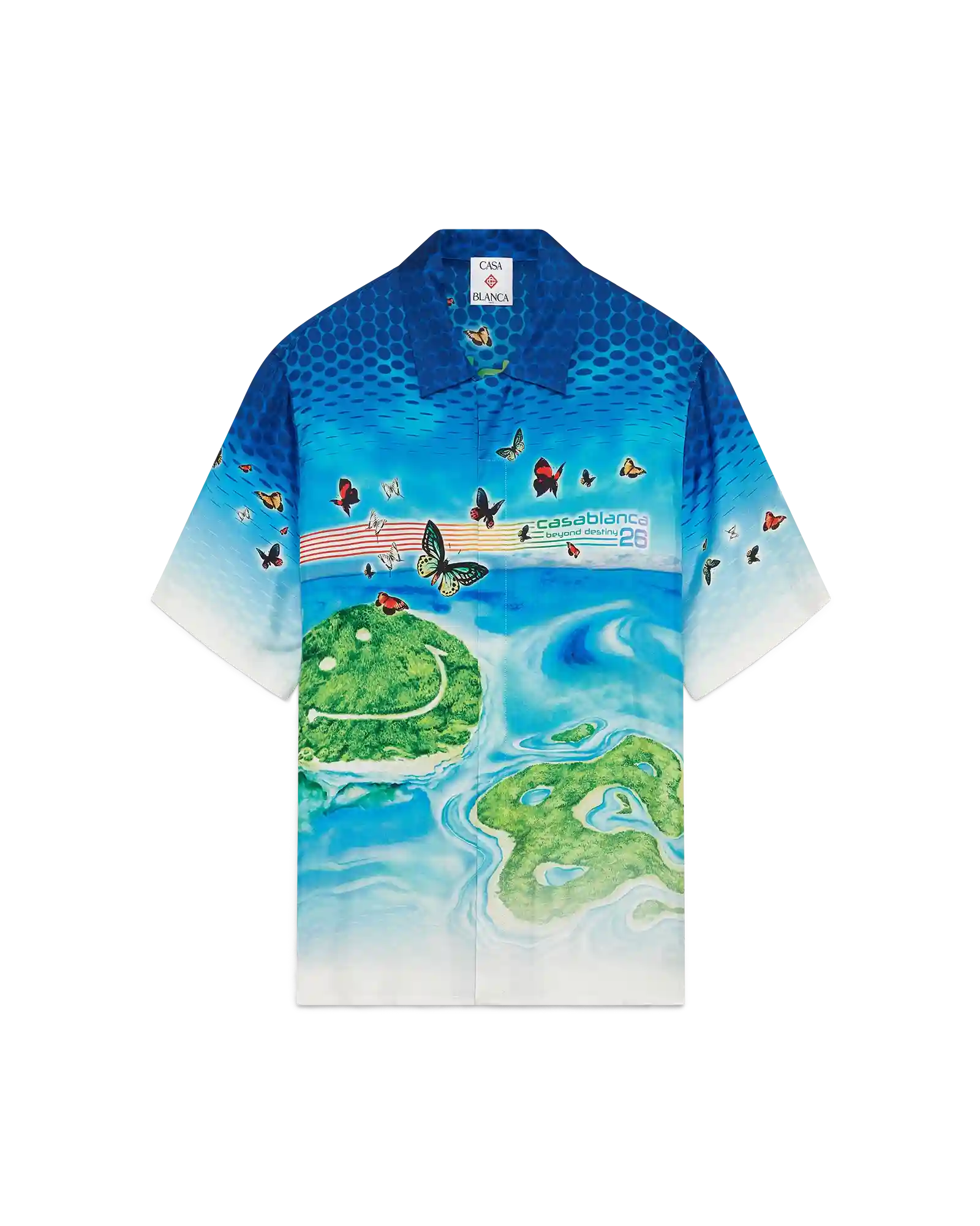 Beyond Destiny Short Sleeve Silk Shirt