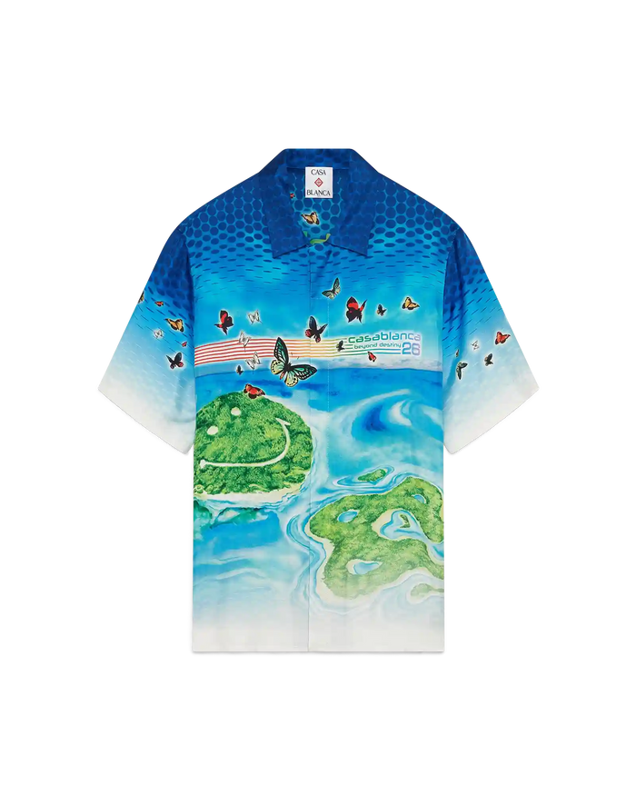 Beyond Destiny Short Sleeve Silk Shirt