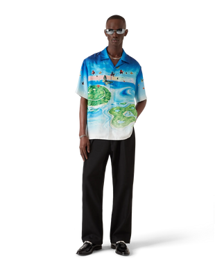 Beyond Destiny Short Sleeve Silk Shirt