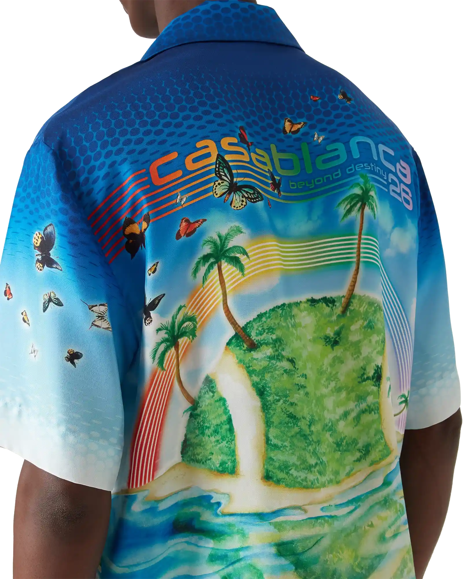 Beyond Destiny Short Sleeve Silk Shirt