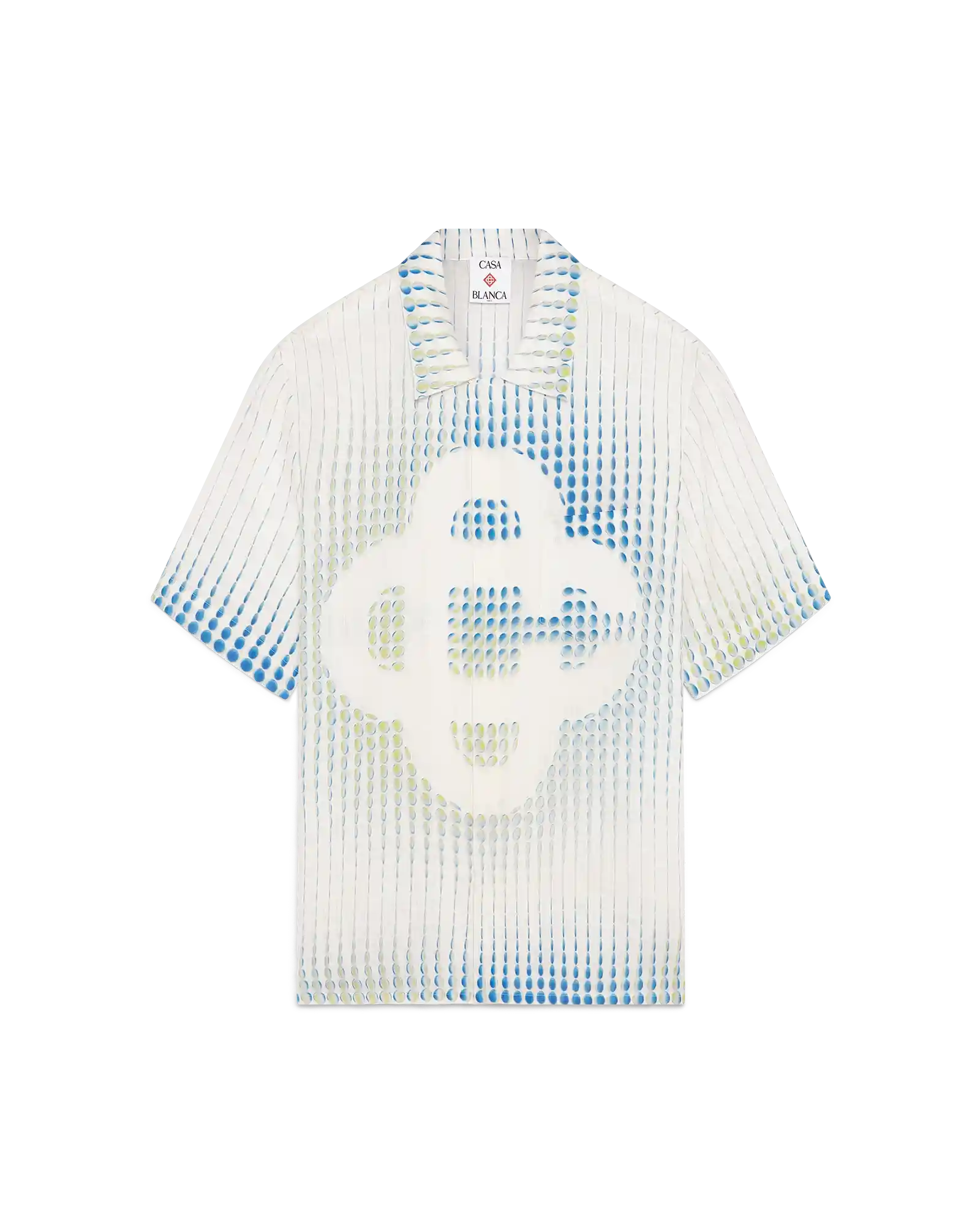 Dots Short Sleeve Linen Shirt