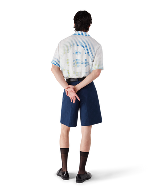 Dots Short Sleeve Linen Shirt