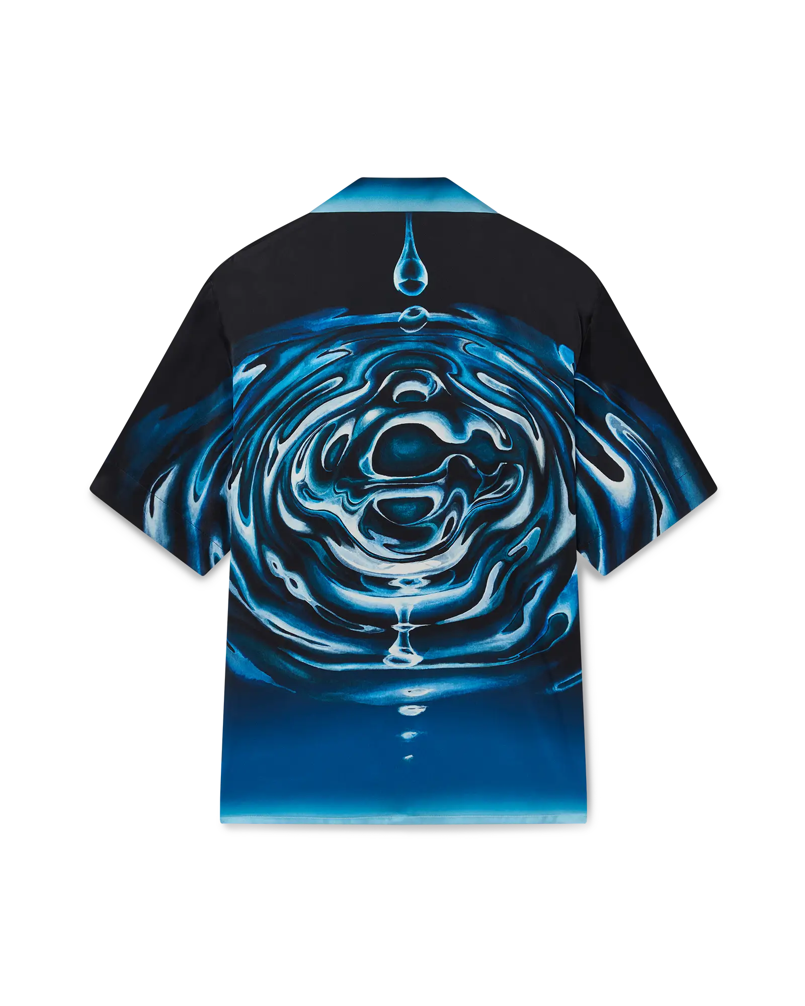 Warped Logo Repeat Silk Short Sleeve Shirt