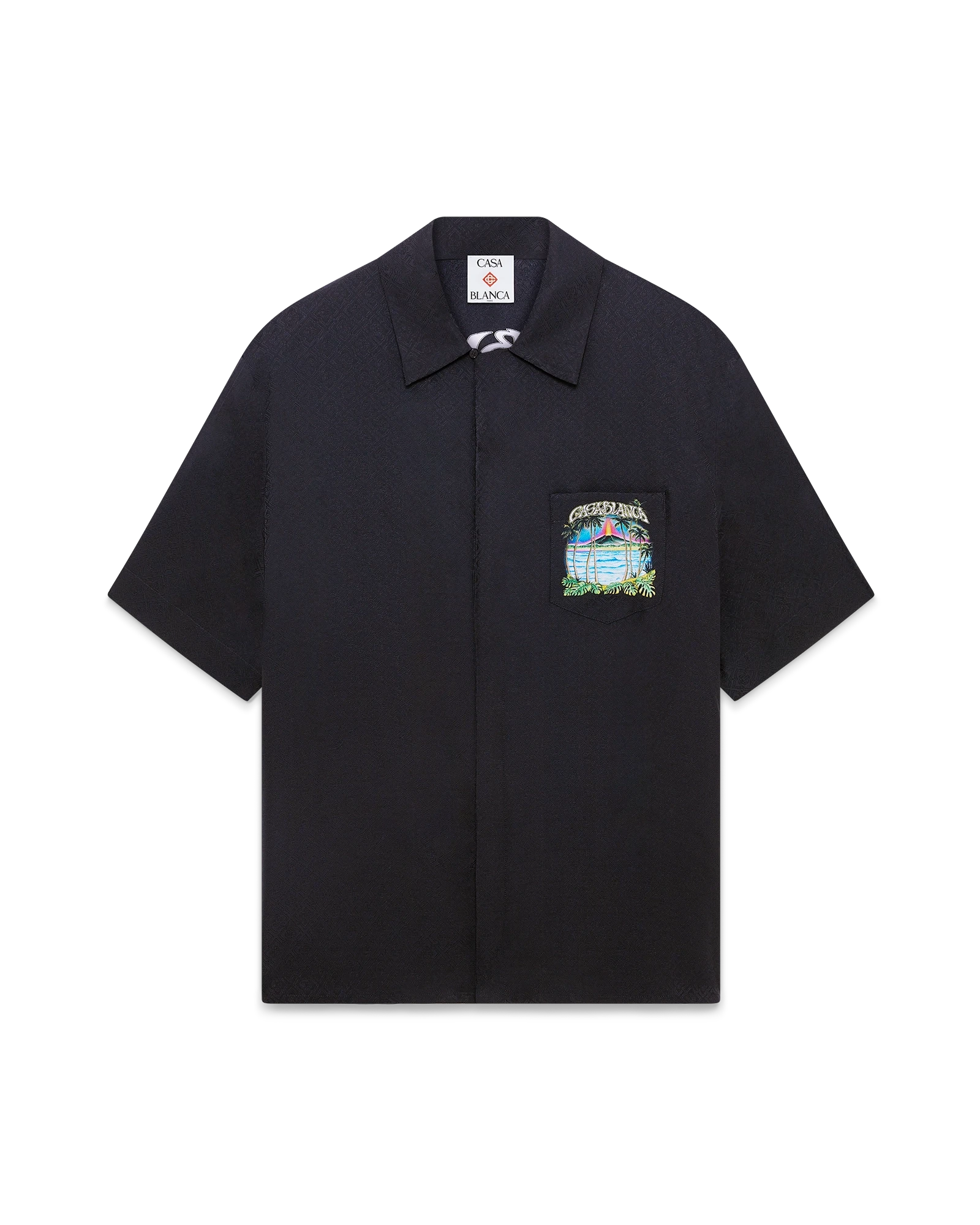 Volcano Short Sleeve Jacquard Shirt