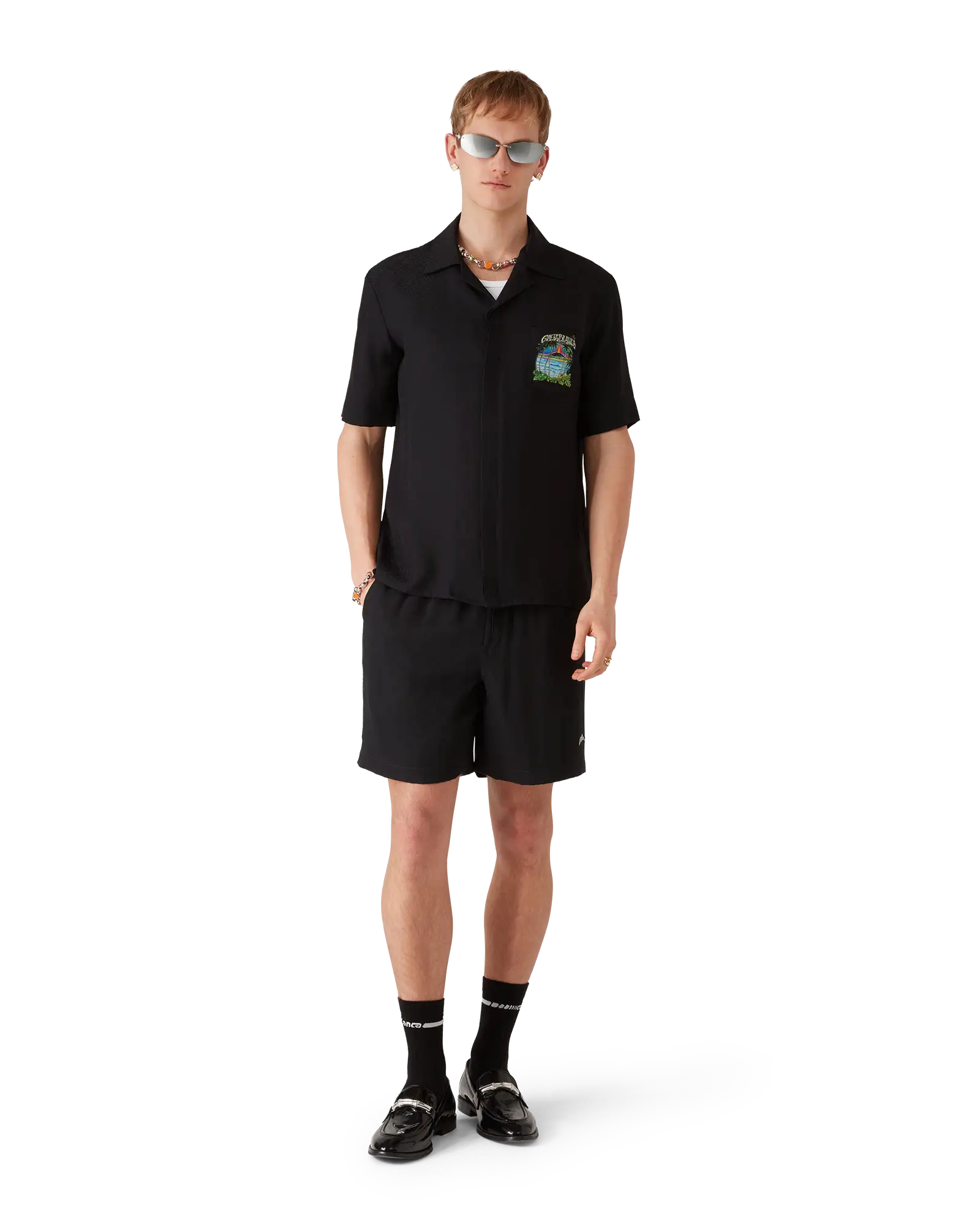 Volcano Short Sleeve Jacquard Shirt