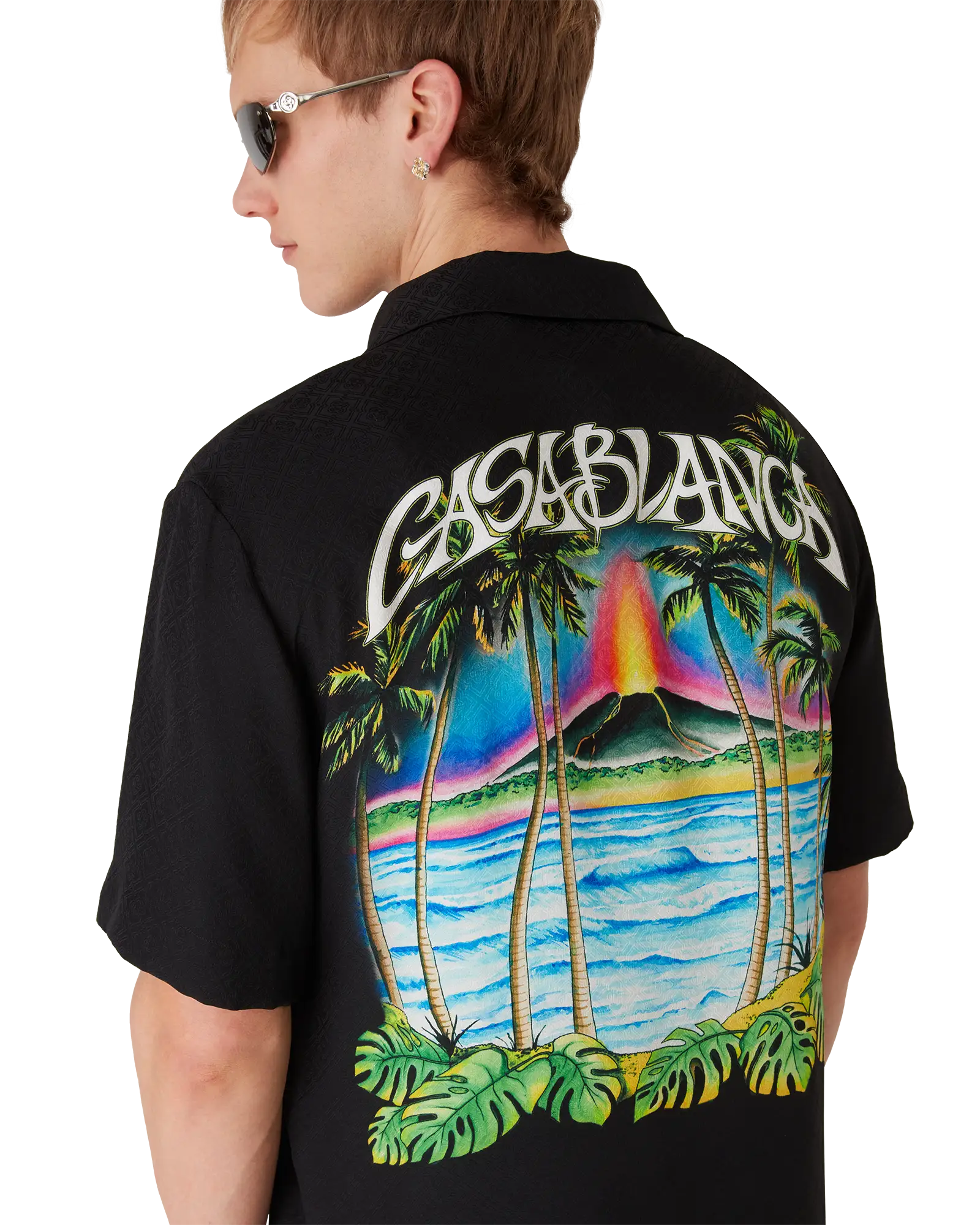 Volcano Short Sleeve Jacquard Shirt