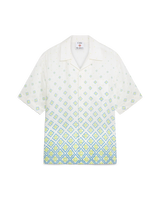 Degrade Monogram Short Sleeve Linen Shirt