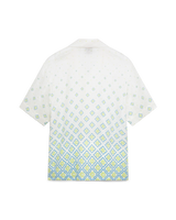 Degrade Monogram Short Sleeve Linen Shirt