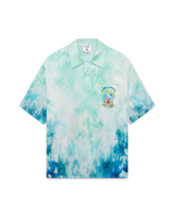 Surf Lotus Short Sleeve Silk Shirt