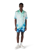 Surf Lotus Short Sleeve Silk Shirt