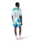 Surf Lotus Short Sleeve Silk Shirt