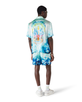 Surf Lotus Short Sleeve Silk Shirt