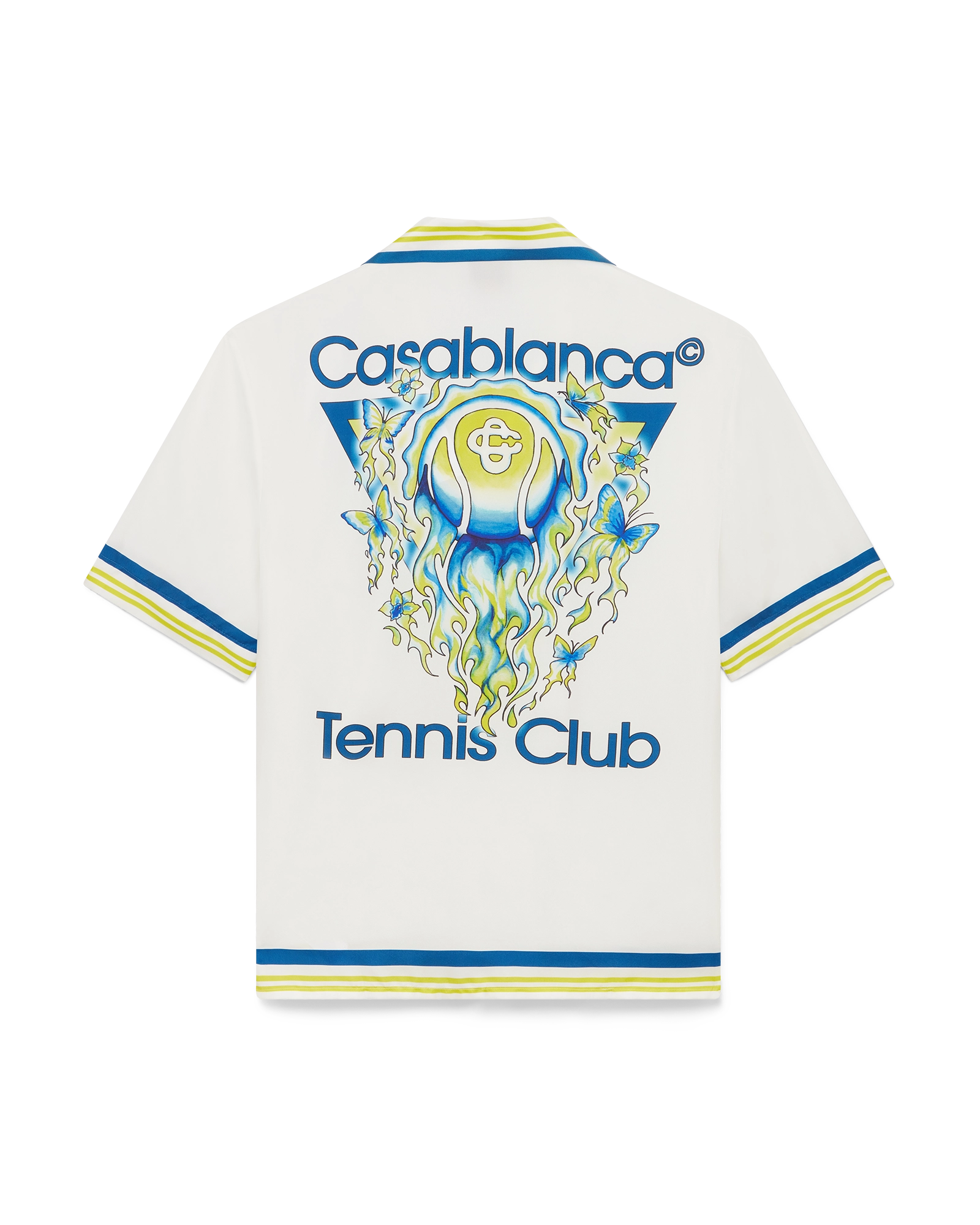 Tennis Club Short Sleeve Silk Shirt