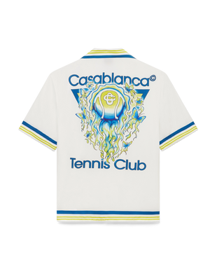 Tennis Club Short Sleeve Silk Shirt